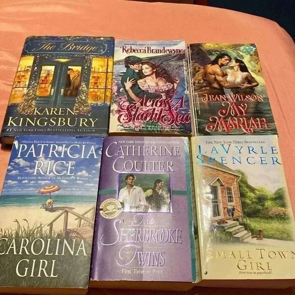 Vintage Romance Novel Bundle – 6‑Book Mixed‑Author Collection Classic Love Story